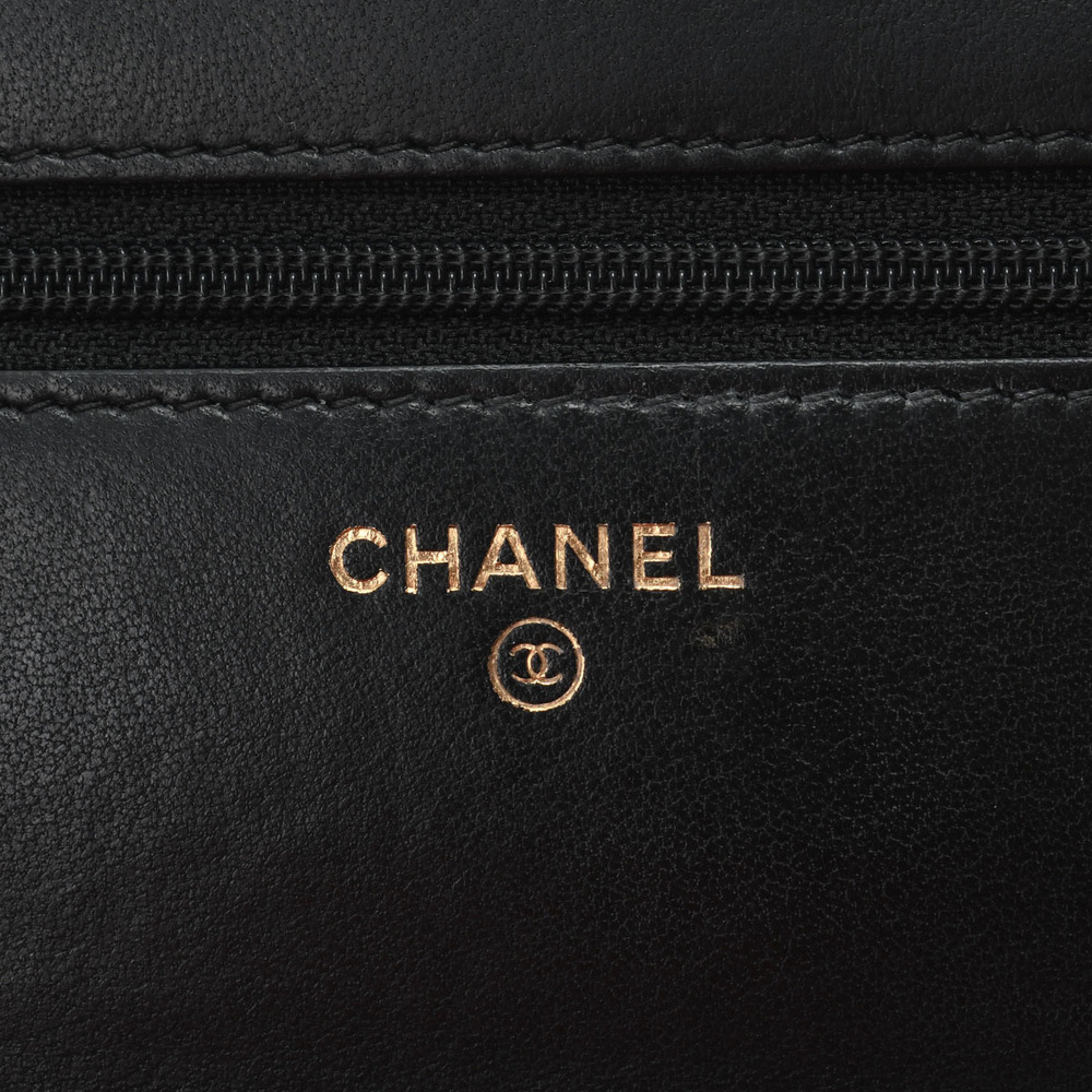 Chanel Chain Black/Gold Hardware Lambskin Women's Shoulder Bag - Picture 12 of 12